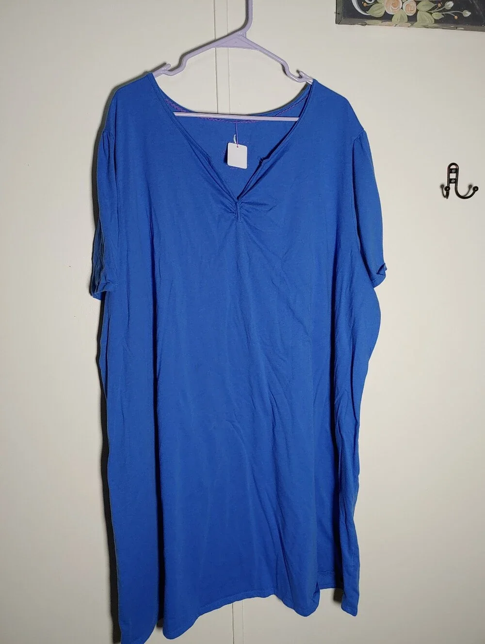 Serenada Sleepwear 4X 30/32 Gorgeous Blue Nightshirt